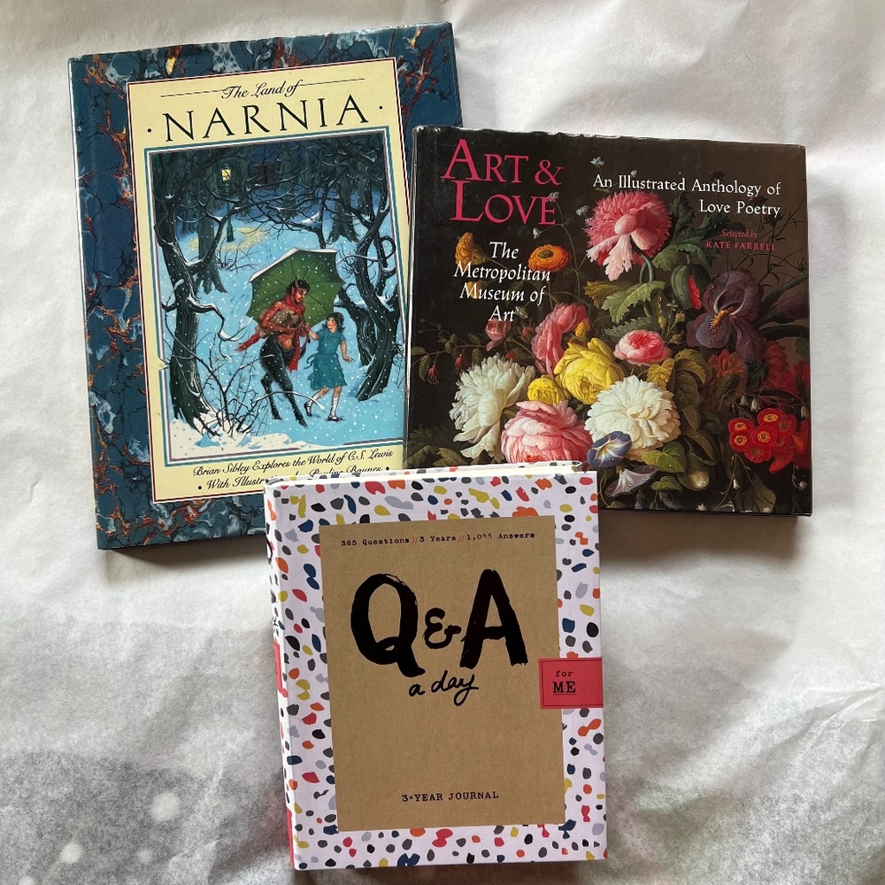 BARGAIN: NEW 3 Year Q&A a Day Journal Book, plus Narnia, and Art & Love books